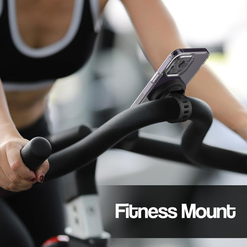ENCASED Grip-X Magnetic Bar Mount, Phone Holder for Gym, Home Fitness Bikes, Compatible with MagSafe (iPhone 15, 14, 13