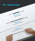 Coiled Lightning Cable 3ft, 2 Pack - Apple MFi Certified Charger for iPhone 14/13/12/11 Pro Max, iPad, CarPlay.