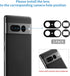 2 Pack Back Rear Camera Lens Glass Replacement for Google Pixel 7 Pro 5G 2022 with Pre-Installed Adhesive, Repair Tool