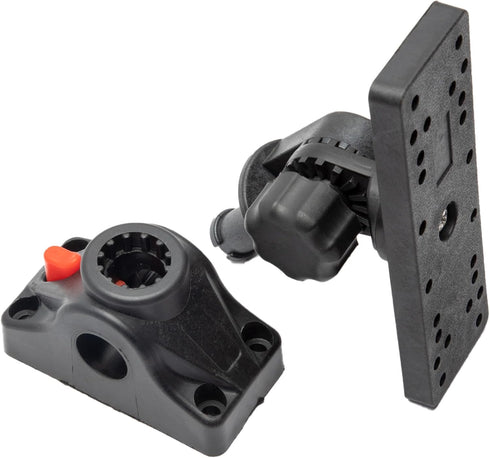 Extreme Max 3006.8661 Universal Fish Finder Head Unit, Boat/Fishing Rod Holder Mount for Screens Up to 9"