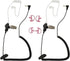 3.5mm Receiver/Listen ONLY Surveillance Acoustic Tube Earpiece Headset - 2 Pack with Medium Earmolds
