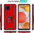 Case for Samsung Galaxy A42 5G with HD Screen Protectors, Military-Grade Metal Ring Holder Kickstand, 15ft Drop Tested