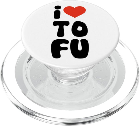 Powered by Tofu Press Merch I Want Tofu Tonight Tofu Costume Vegan Valentines Day Tofu PopSockets PopGrip