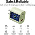 30W USB C GaN Charger for iPhone 15, Dual Port Fast Charging Block with Type C Charge Cable 5ft