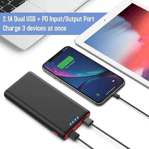 Ekrist 25800mAh,5V/3A Charger,3 Pack 17/16/15/14,Samsung Portable Charger Power Bank Fast Charging Portable Phone USB