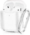 AIRSPO Clear Soft TPU Case for Apple AirPods 1/2 - Protective Cover with Keychain, Compatible with Wireless Charging.