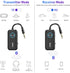 YMOO Bluetooth 5.3 Transmitter Receiver for TV/Airplane, Wireless Audio Adapter with Low Latency for Home Stereo