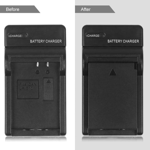 LP-E10 Battery Charger LC-E10 LC-E10C for Canon EOS Rebel T3, T5, T6, T7, EOS Kiss X50, X70, X80, X90, 1100D