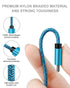 2 Pack 6ft USB to USB C Cable, Fast Charging Braided Cord for iPhone 15/15 Pro/15 Pro Max, Google Pixel, Samsung