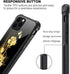 TnXee Golden Butterfly Rose Flower Case for iPhone XR - Stylish Pattern Design Case for Men & Women Gifts.