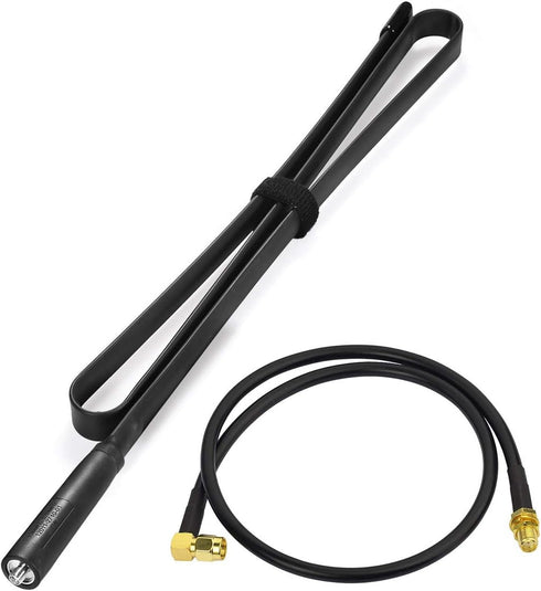 BINGFU Dual Band VHF UHF 136-520MHz 42.5 inch Foldable CS Tactical SMA Female