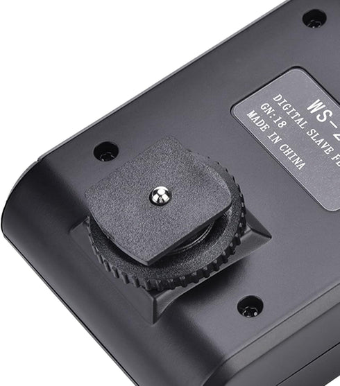Camera Flash Speedlite for DSLR Cameras, Portable Mini Digital Hot Shoe Mount Flashlight with Auto Pre Flash Sensor