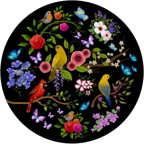 Flower, Bird and Butterfly Garden PopSockets Standard PopGrip