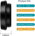 72mm Hollow Lens Hood Universal Metal Vented Tilted Curved Sunshade with Centre Pinch Lens Cap for Cameras