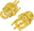 Superbat SMA Connectors SMA Female PCB Edge Mount Connector Solder RF Coaxial Adapter SMA Female Bulkhead Connector for 0.062 inch End Launch 10pcs by Superbat