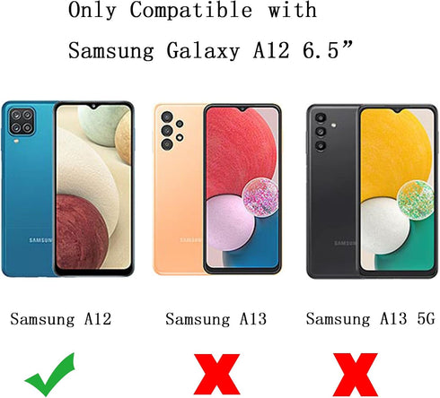phylla Compatible with Samsung Galaxy A12 6.5” Phone Case, Cute Love Heart Gold Plating Edge Luxury Elegant Case for Women Camera Protector Soft Silicone Shockproof Protective Cover-Pink