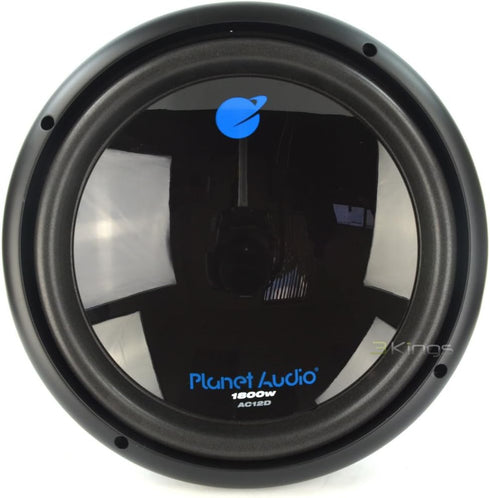 Planet Audio AC12D 12 Inch Car Subwoofer - 1800 Watts Max, Dual 4 Ohm Voice Coil, Sold Individually