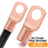 4 Gauge Wire (25ft Each - Black/Red) Copper Clad Aluminum CCA, 100A ANL Fuse Holder, 10pcs Lugs Terminal Connectors and