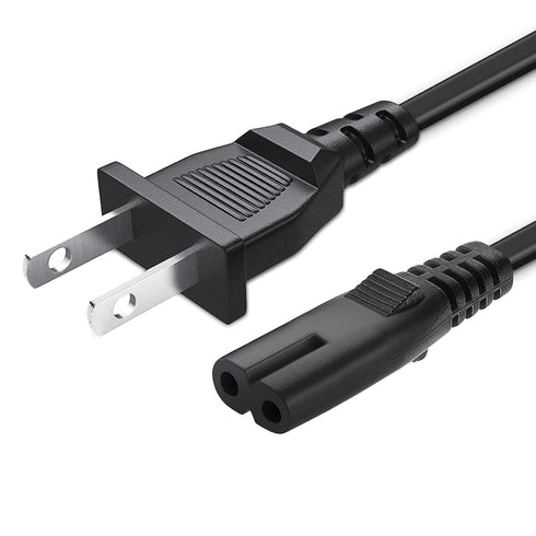YCWZZH 2 Prong TV Power Cable Cord for TCL Roku Smart LED LCD