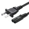 YCWZZH 2 Prong TV Power Cable Cord for TCL Roku Smart LED LCD