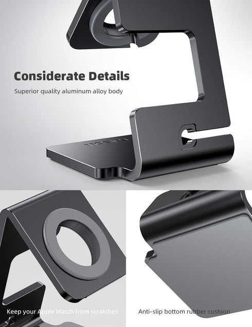 Lamicall Stand for Apple Watch, Charging Stand - Desk Watch Stand Holder Charging Dock Station compatible with Apple