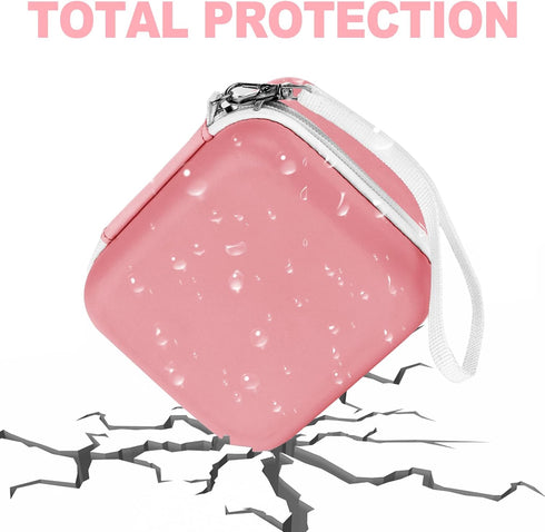 Lumus&Solem Pink Kids Camera Case - Storage Bag Compatible with Instant Cameras and Digital Video Cameras for Girls and