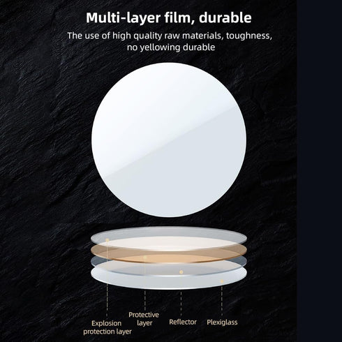 Kalofaye 15/14/13/12 Selfie Mirror Compact Phone Mirror Universal Phone Clip for iPhone Android Samsung Smartphone