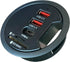 Grommet Desk-Fit USB 3.0 Hub, 2 Port Type-A and 1 Port Type-C with SD/TF Card Reader, Includes Power Adapter