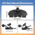 MAGJIEYX 17 16-12, 3X 99% 3M (38W CD Slot Magnetic Wireless Car Mount Charger for iPhone Stable on Bumpy Roads