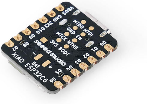 Seeed Studio XIAO ESP32C6, 2.4 GHz WiFi 6, Bluetooth 5.3, Zigbee, Smart Home Support for Arduino