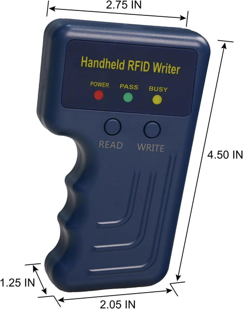 HETYY 125KHz 125KHz ID,HID,AWID+5pcs RFID Reader Writer,hanndheld RFID Copier,ID Card duplicator for writable Key fobs