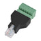 PUSOKEI RJ12 6P6C Male to 6 Pin Wired Screw Terminal Connector Adapter, 1Pcs Ethernet Screw Terminal Block