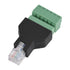 PUSOKEI RJ12 6P6C Male to 6 Pin Wired Screw Terminal Connector Adapter, 1Pcs Ethernet Screw Terminal Block
