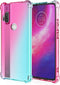 Motorola One Hyper Case - Clear Cute Gradient Slim Anti Scratch TPU Cover, Shockproof Protective Case for Moto One Hyper