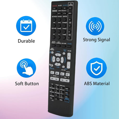 Pioneer AXD7721 Replacement Remote Control for VSX-1029, VSX-1029-K, VSX-44 7.2 Channel AV Receiver