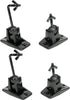 VideoSecu Universal Wall Ceiling Audio Speaker Mount for Home Theater - 4 Packs MS40B4 WN3 Speaker Bracket.