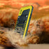 Beasyjoy iPhone X Case, Heavy Duty Metal Cover with Screen, Waterproof Shockproof, Military Grade Protection, Yellow,