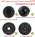 Nikon D5500 D5200 D3200 Lens Cap (52MM) for NIKKOR AF-S 18-55mm & Canon EF-M 18-55mm/55-200mm (2 Pack)