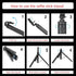 NEWYIHOKJ 66" 66 Tripod for iPhone & Camera, Portable Phone Tripod with Rechargeable Remote Control and Rotate Phone