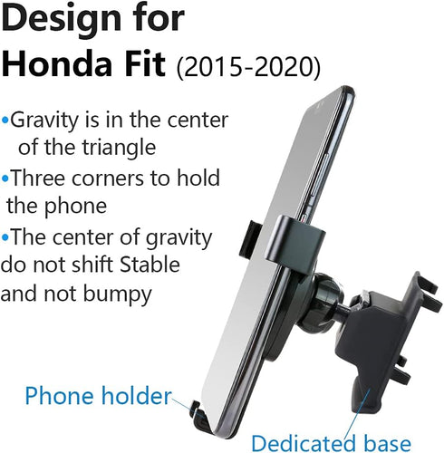 Car Phone Holder for Honda Fit 2015-2020, Auto Accessories Navigation Bracket Mobile Cell Phone Mount