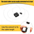 Mimorou 9 6.5 Pcs ft Retractable Security Cable Lock with Double Sided Adhesive and Screws TV Remote Control Tether