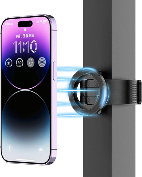 moofit 16/15/14/13/12 Magnetic Phone Holder, Magnet Fitness Phone Mount Accessory for Gym, Fitness Bikes, Workout