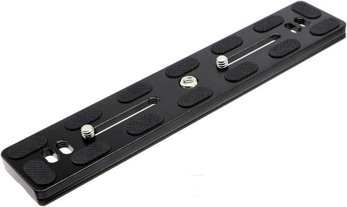 PU-200 200mm Universal Quick Release Plate Slide Rail with D-Ring Screw for Tripod DSLR Camera