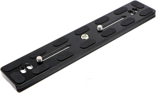 PU-200 200mm Universal Quick Release Plate Slide Rail with D-Ring Screw for Tripod DSLR Camera