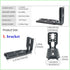 Sxbinyouli DSLR Camera L Bracket,Vertical Camera Mount,Quick Release Plate for Horizontal Vertical Photography