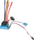 equlup 80A 4mm 1/10 Brushless ESC, Water Proof Brake Power Regulation Electronic Speed Controller with Banana Female