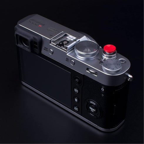 11mm 10mm Surface(2 Pack) VKO Red Metal Soft Shutter Release Button,Delicate Camera Shutter Button Concave Convex