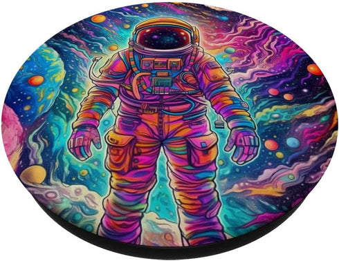 Trippy Astronaut PopSockets Standard PopGrip - Psychedelic Design