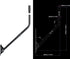 Starlink Mounting Kit: Adjustable Pivot/Lock Bracket & J-Pole Mast for Wall, Eave or Roof Mounting, V2 Compatible