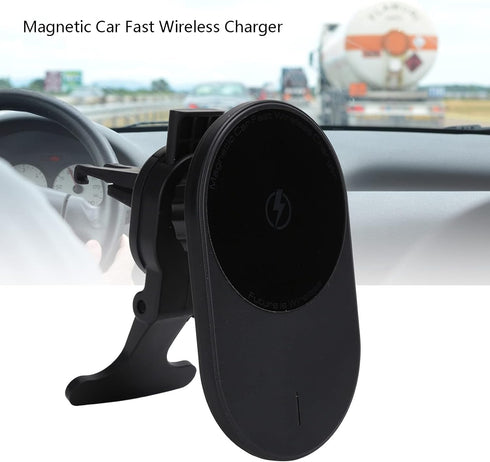 15W Fast Charging Car Charger, Auto Clamping Phone Mount for iOS 12 Pro/12 Pro/12 Mini